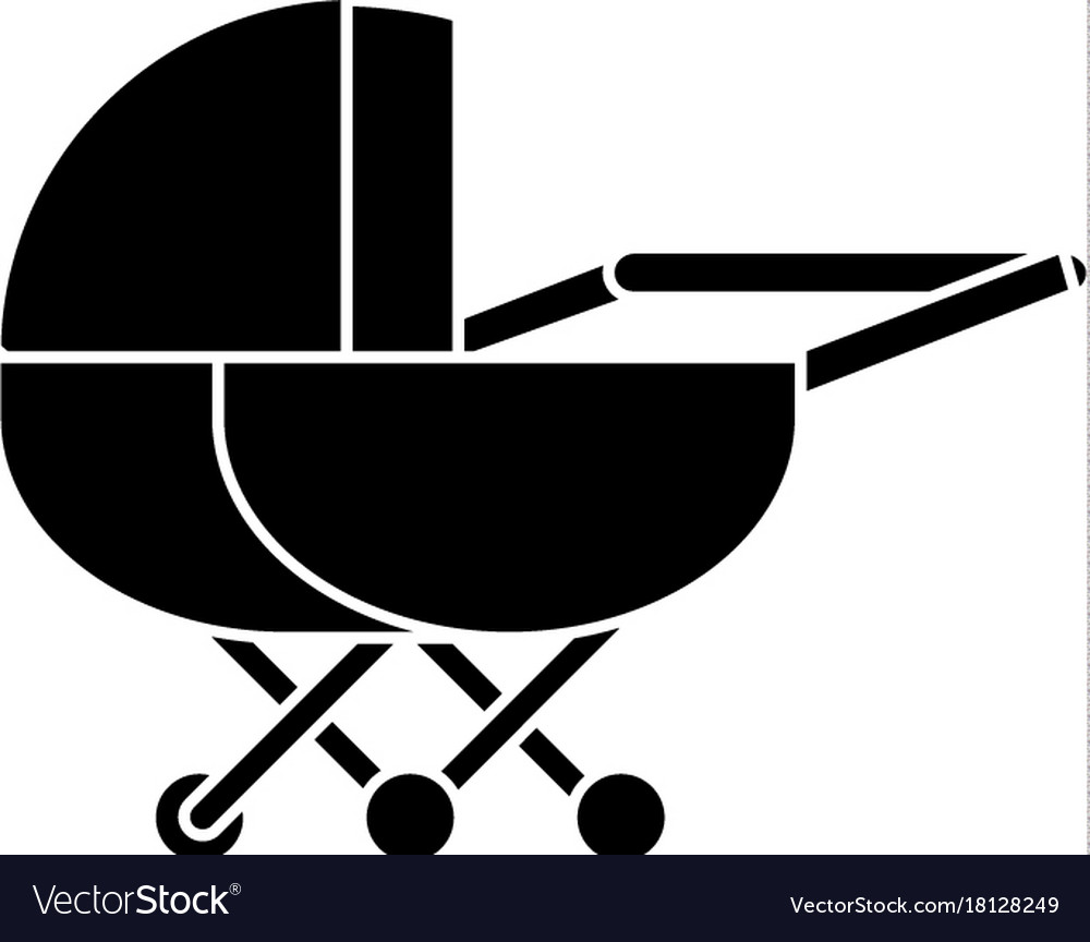 Stroller icon sign o