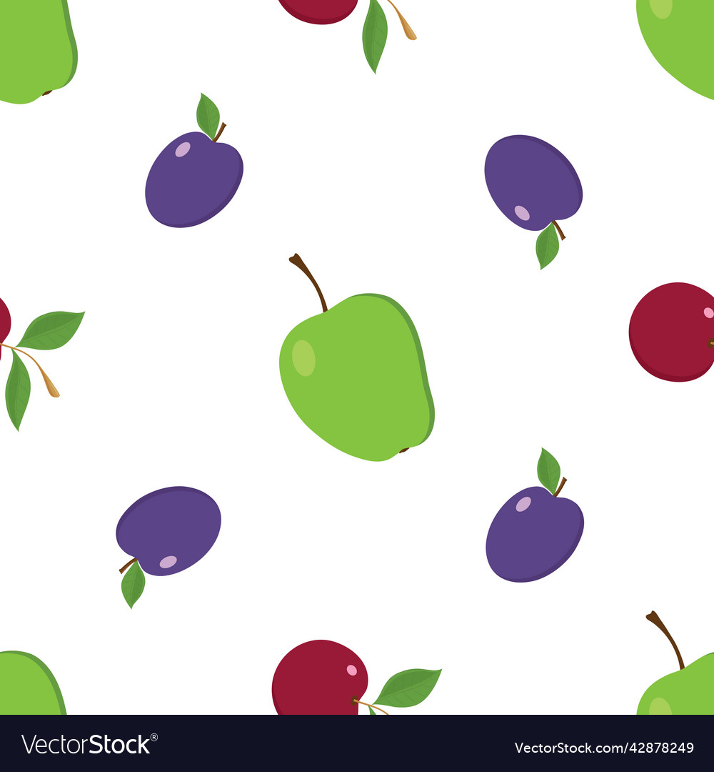Summer seamless pattern with different vector image Summer seamless pattern with different