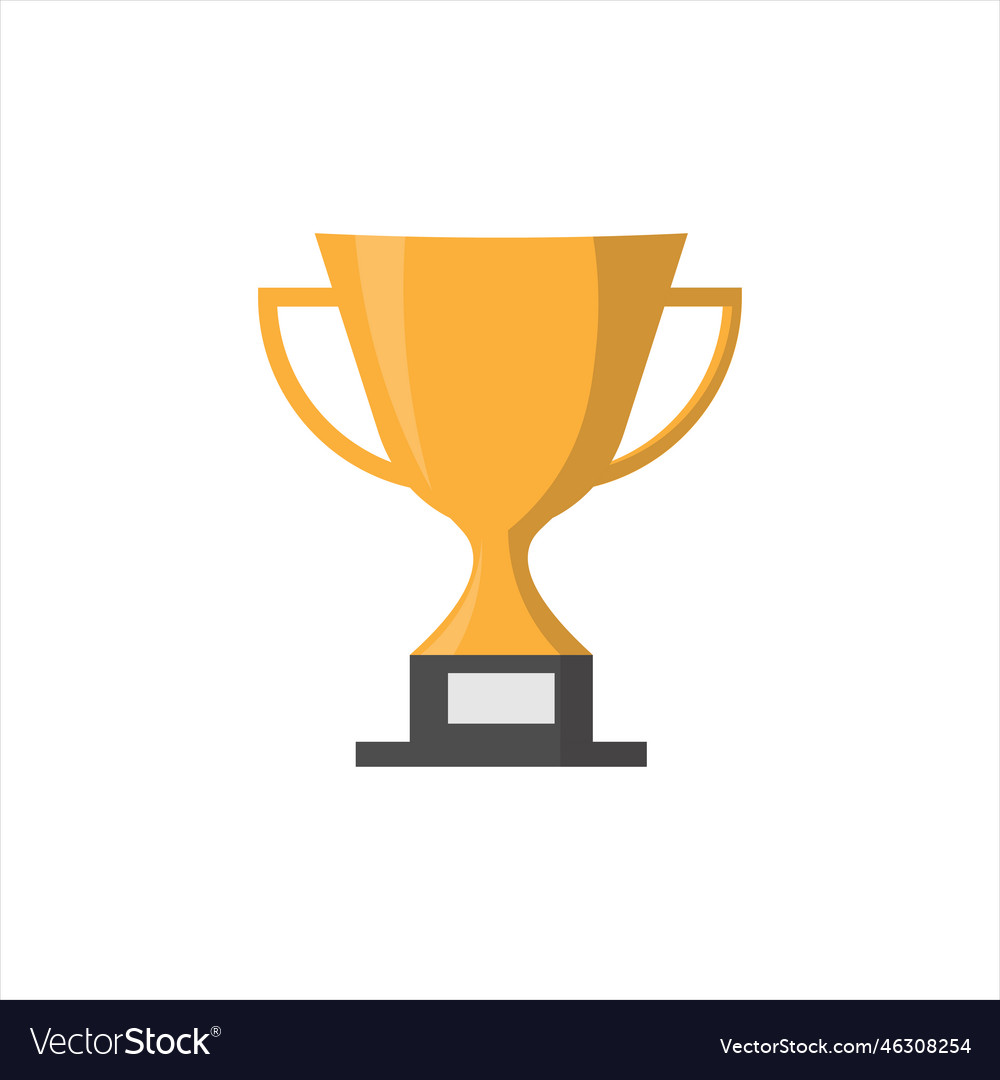 Award golden trophy Royalty Free Vector Image - VectorStock