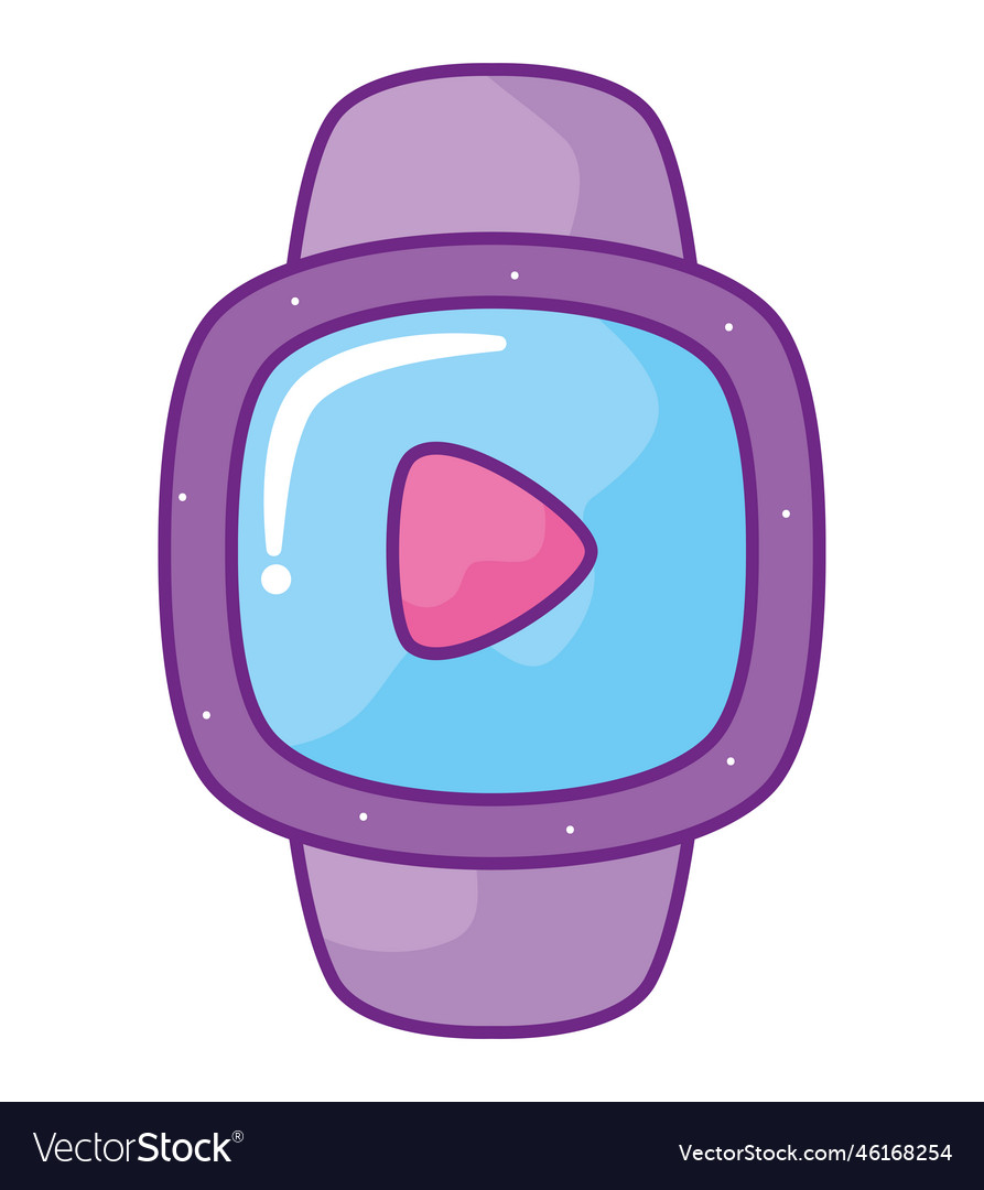 Bright smartwatch design Royalty Free Vector Image