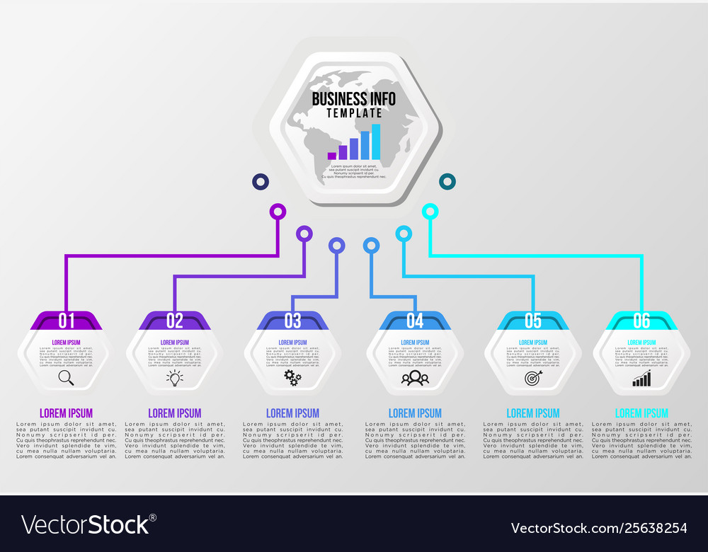 Infografische Designvorlage mit Optionen Schritten