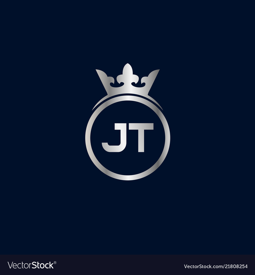 Initial letter jt logo template design