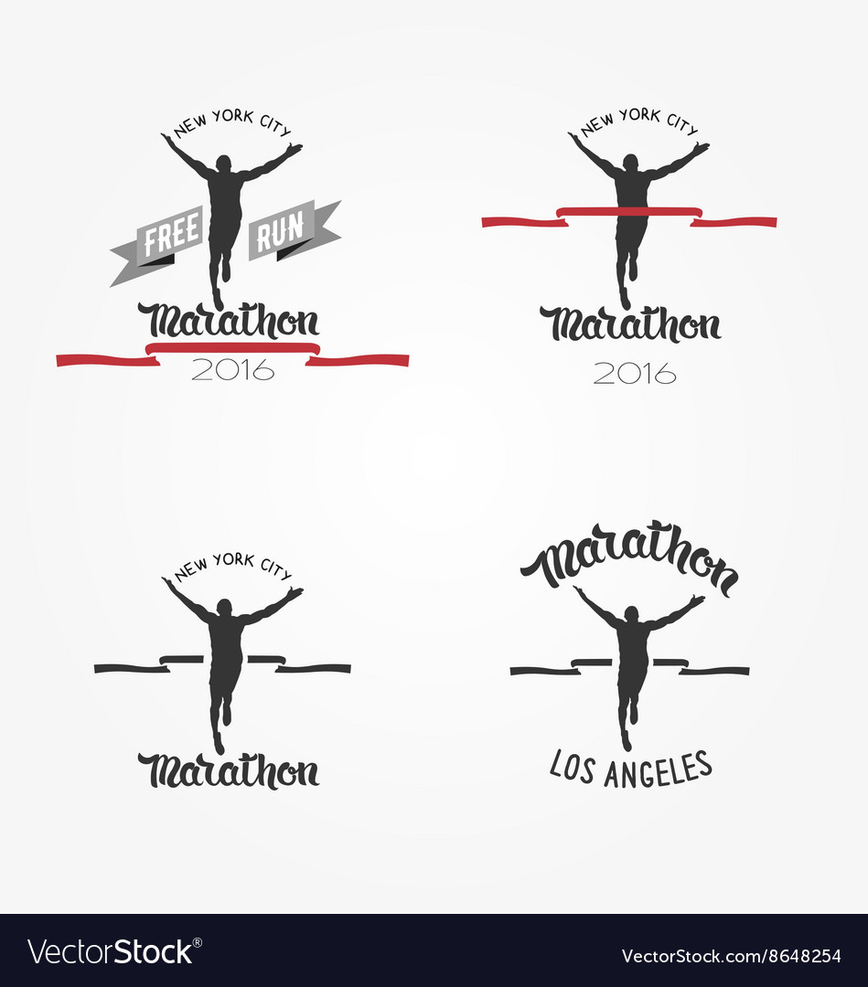 Marathon Running Logotypes & Icons