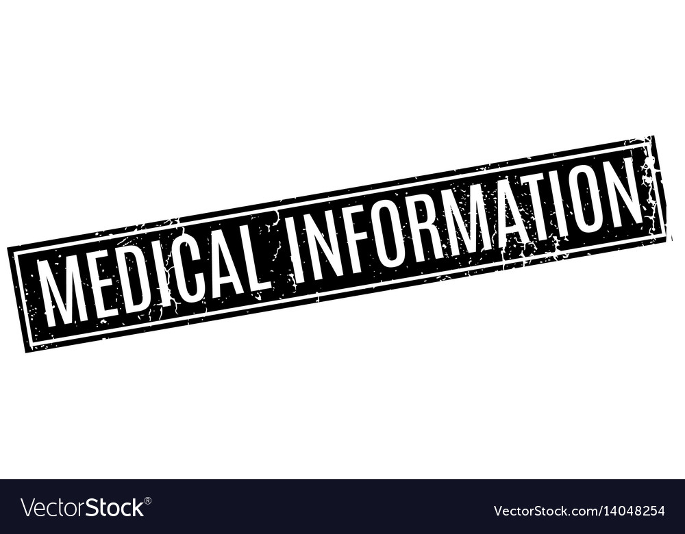 Medical information rubber stamp