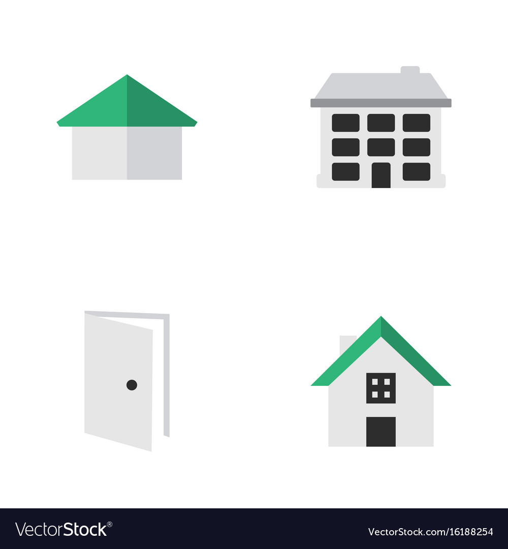 Set of simple property icons