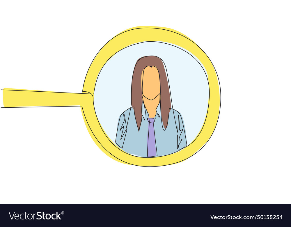 Single continuous line drawing the circle vector image Single continuous line drawing the circle