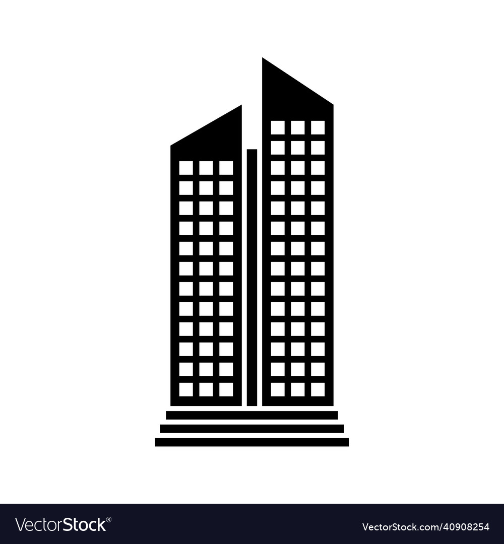 Skyscraper icon design template isolated Vector Image