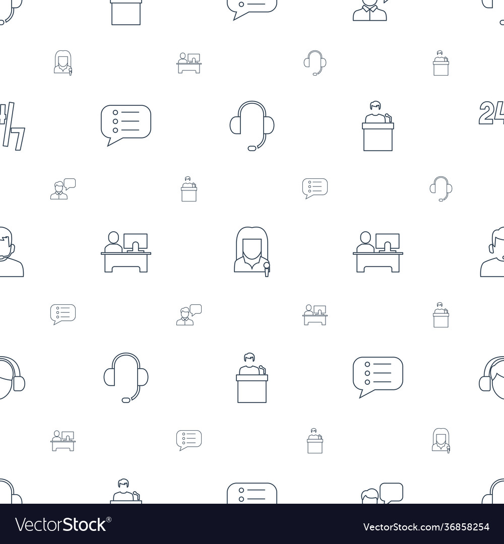 Talk icons pattern seamless white background