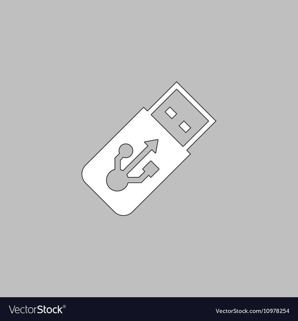 Usb flash drive computer symbol