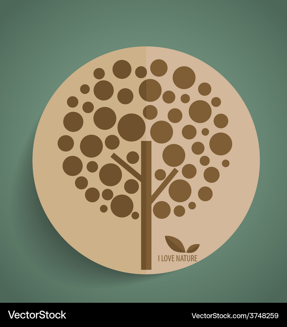 Abstract tree Royalty Free Vector Image - VectorStock