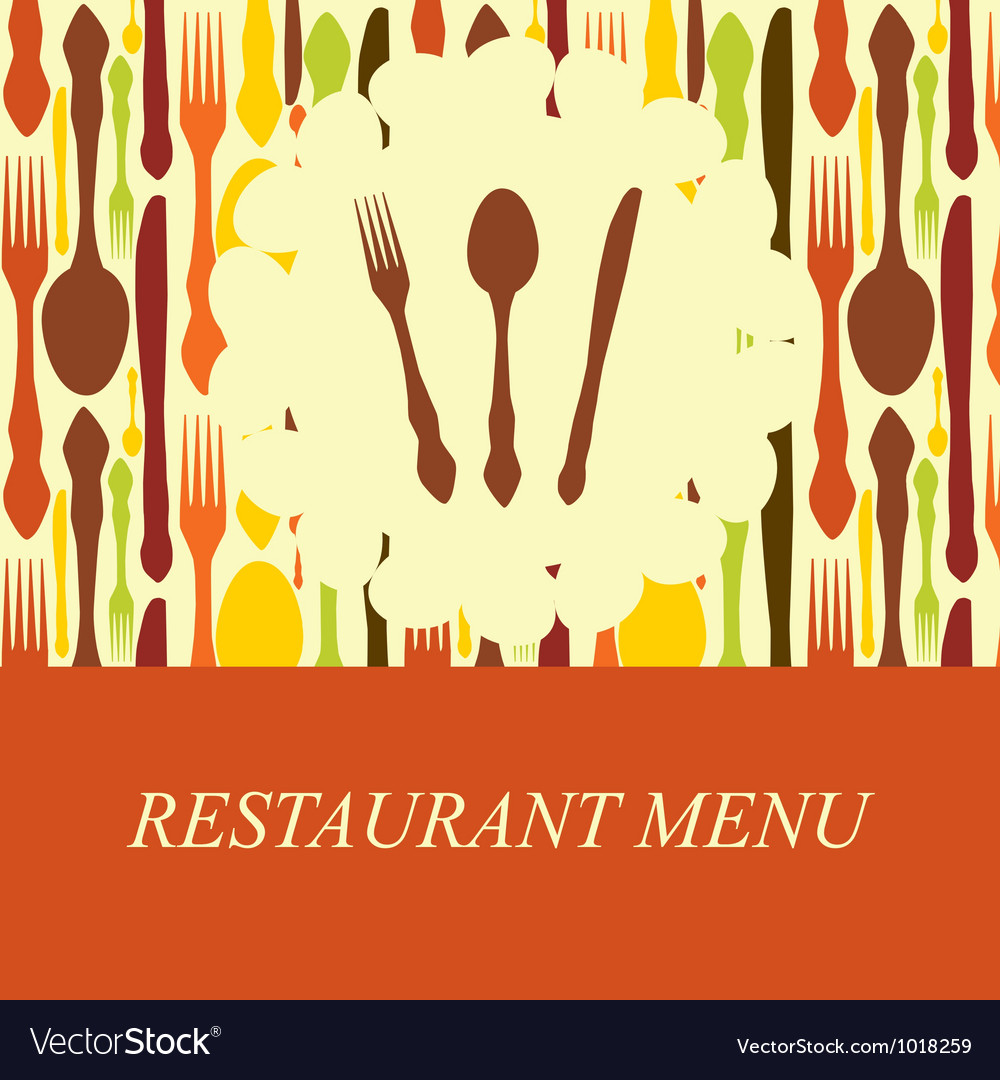 Concept of restaurant menu