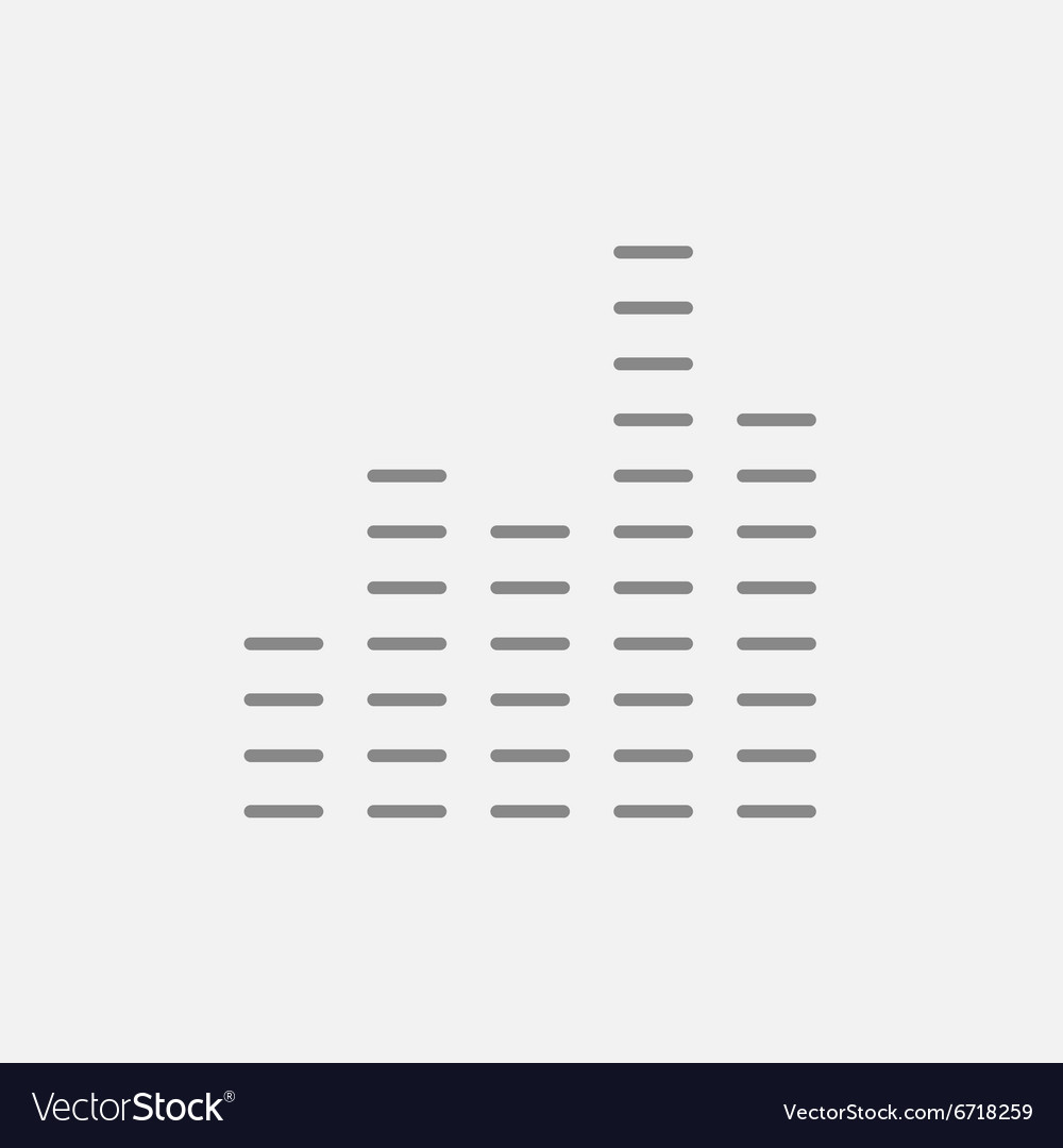 Digitale Equalizer-Line-Ikone