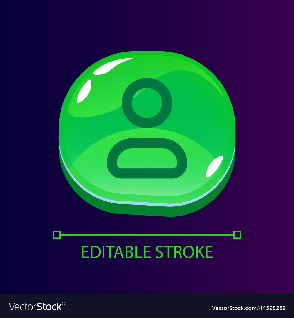 Glossy UI Button with Icon