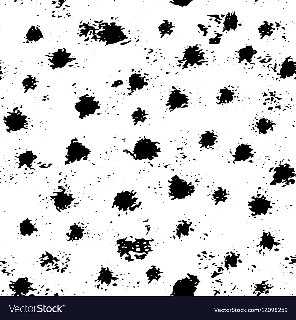 Monochrome mark making seamless pattern