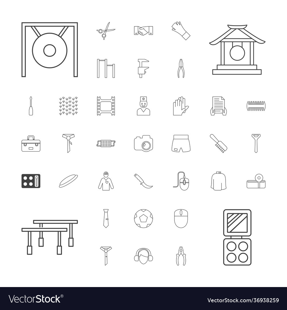 Professional icons Royalty Free Vector Image - VectorStock