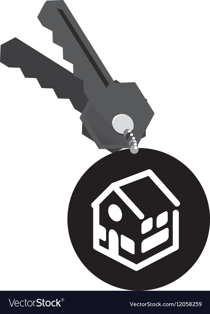 Real estate house keys Royalty Free Vector Image