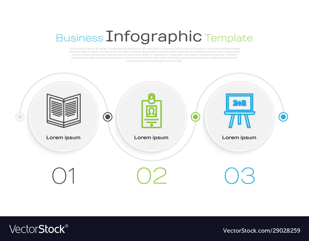 Set line open book identification badge vector image Set line open book identification badge