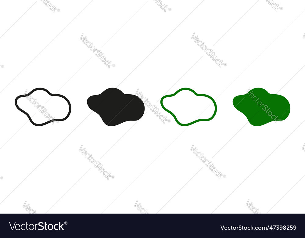 Simple irregular smooth black and color form