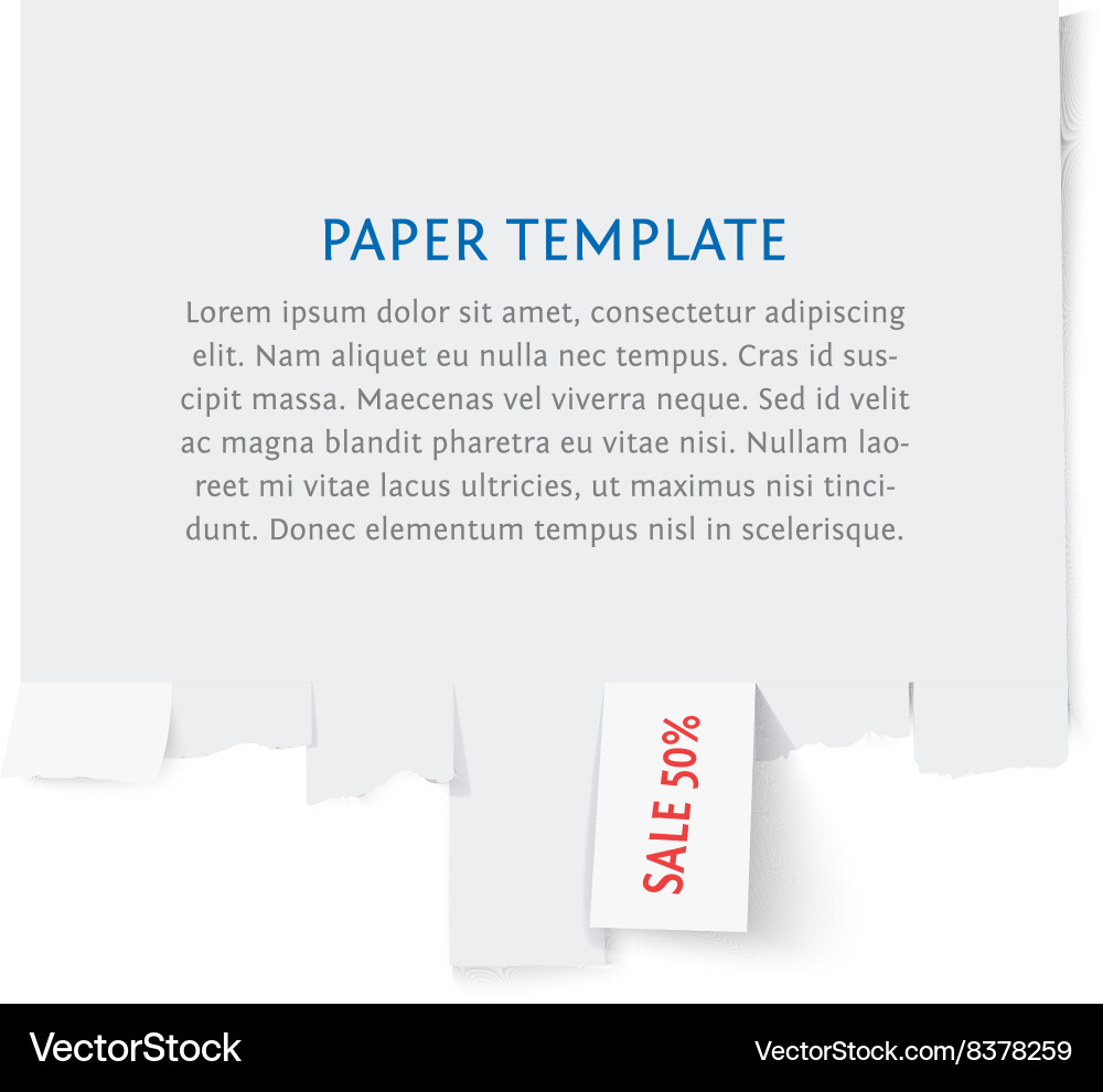 Street advertisement with tear off stripes Vector Image