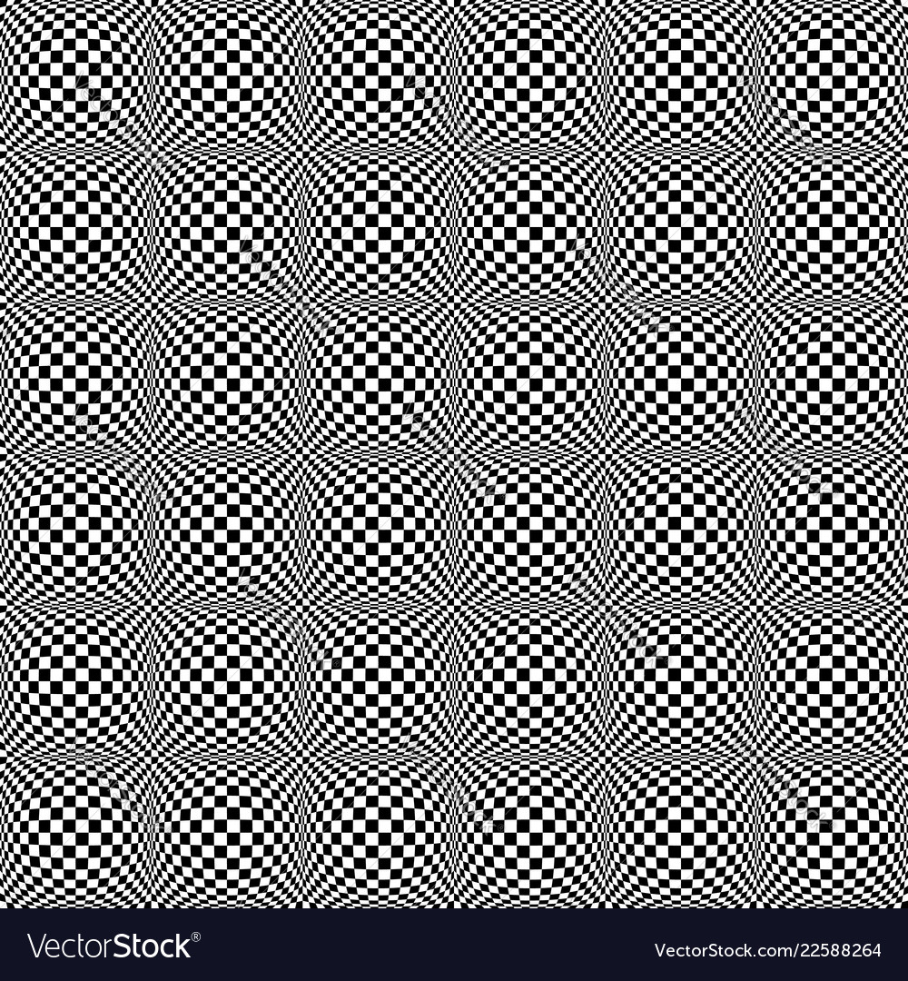 Abstract checkered seamless pattern with 3d vector image Abstract checkered seamless pattern with 3d