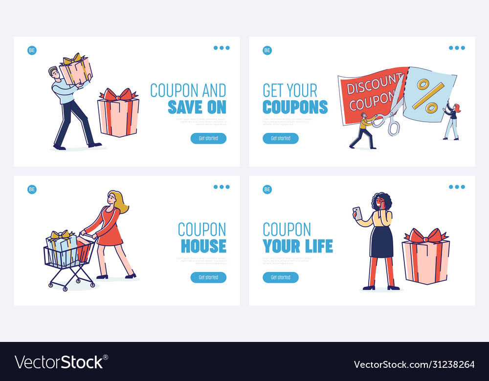 Concept of loyalty program website landing page vector image Concept of loyalty program website landing page
