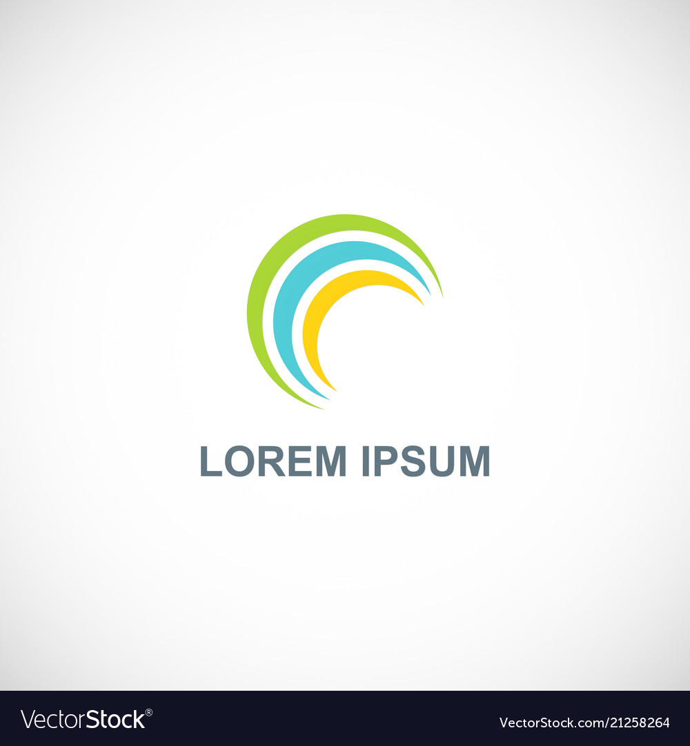 Curve loop colored logo