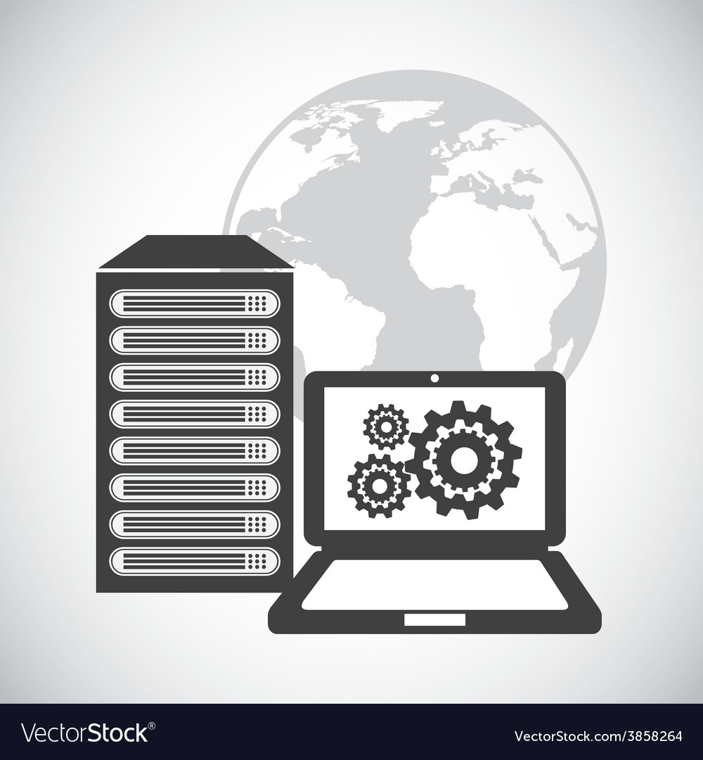 Data center Royalty Free Vector Image - VectorStock