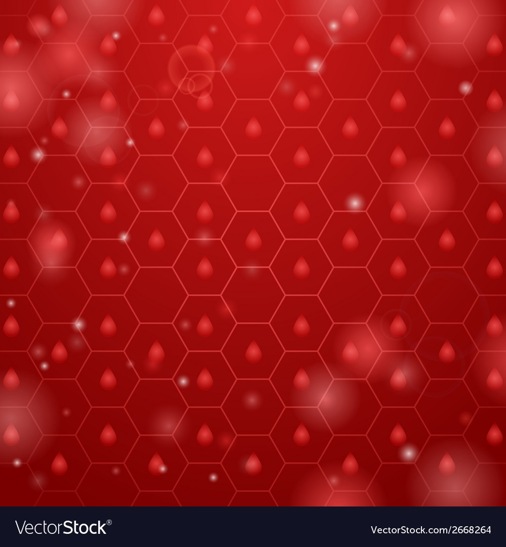 Hexagonal Red Particle Background