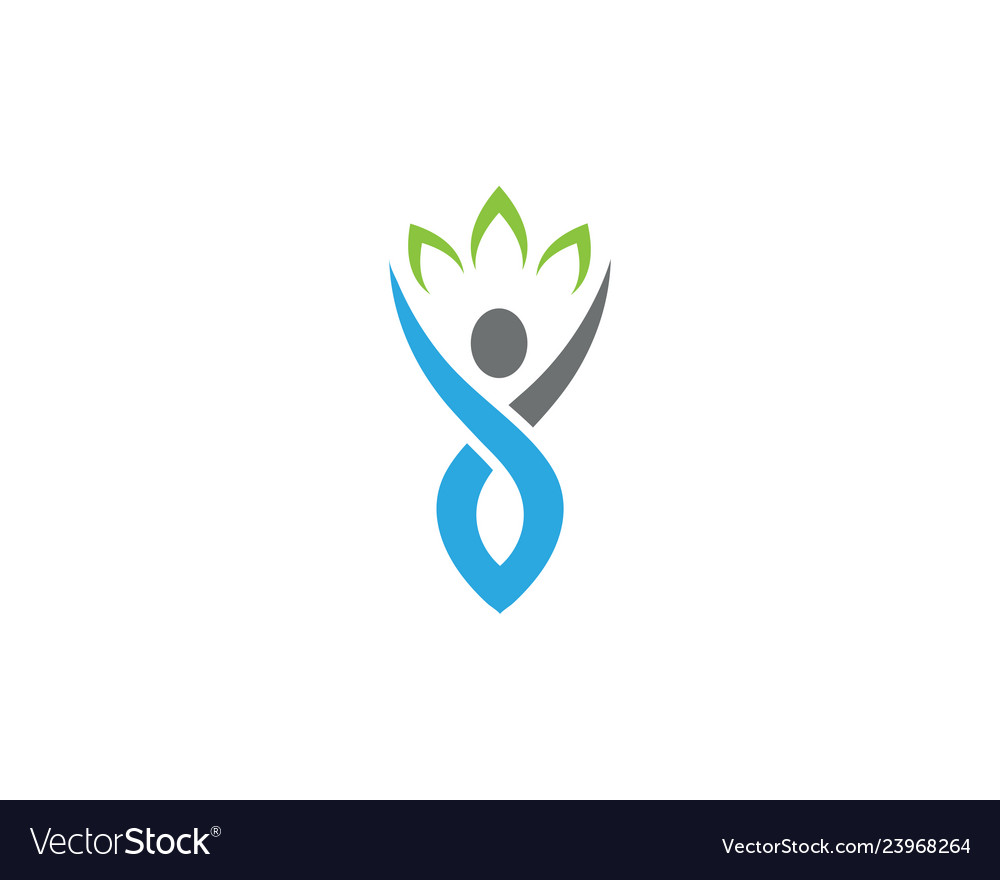 Human character logo sign