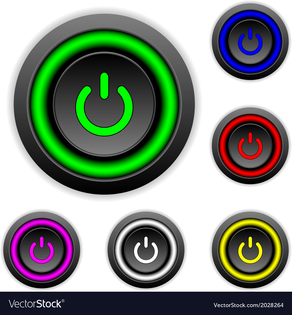 Power Button Icons Set