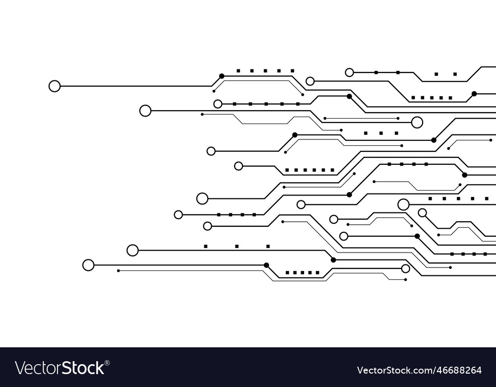 Technology background with hi-tech digital data vector image Technology background with hi-tech digital data