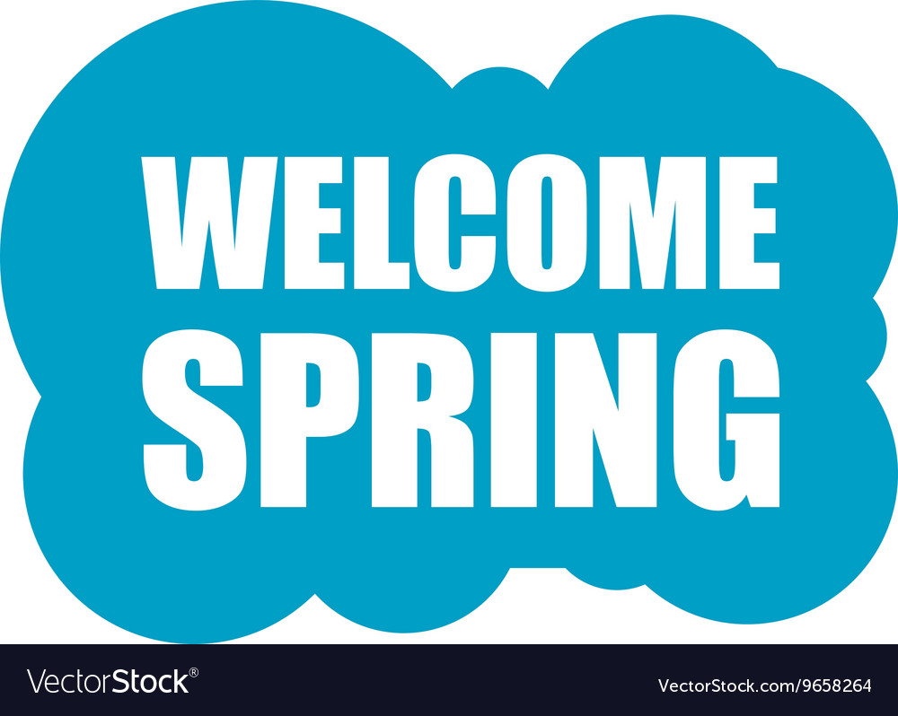 Welcome spring holiday card