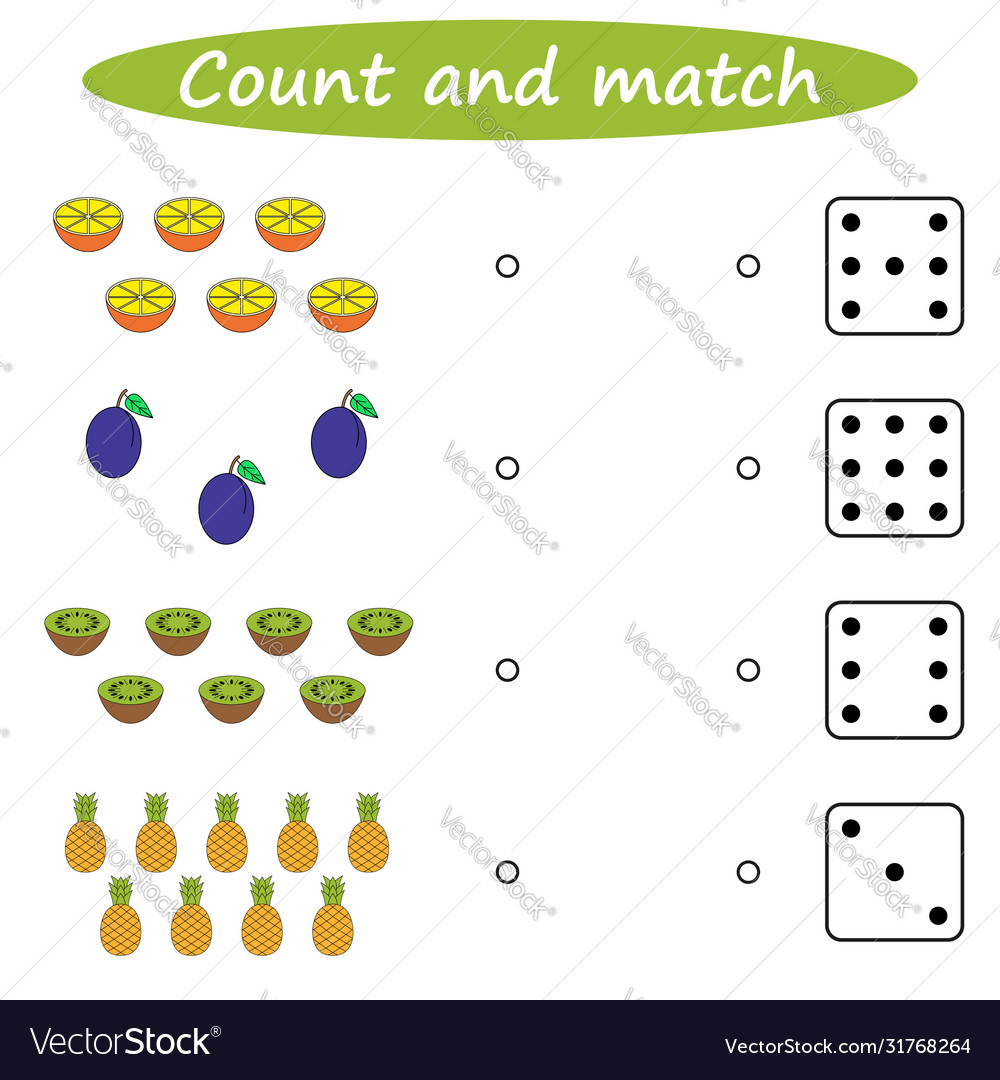 Arbeitsblatt mathematische Puzzle-Spiel lernen