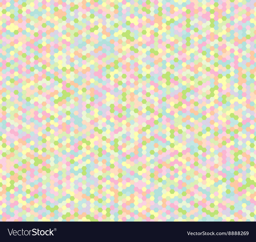 Abstract geometric hexagonal colorful