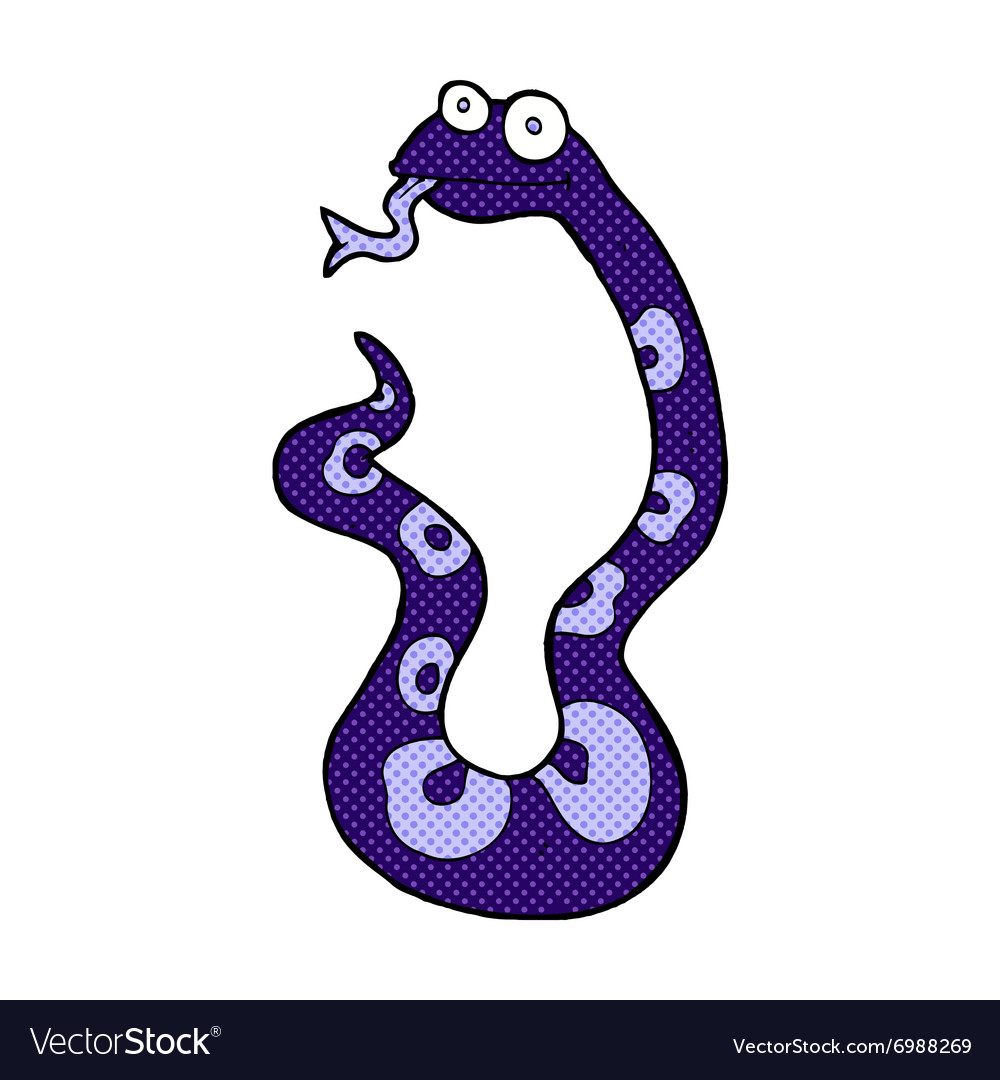 Comic cartoon snake Royalty Free Vector Image - VectorStock Comic cartoon snake Royalty Free Vector Image - VectorStock