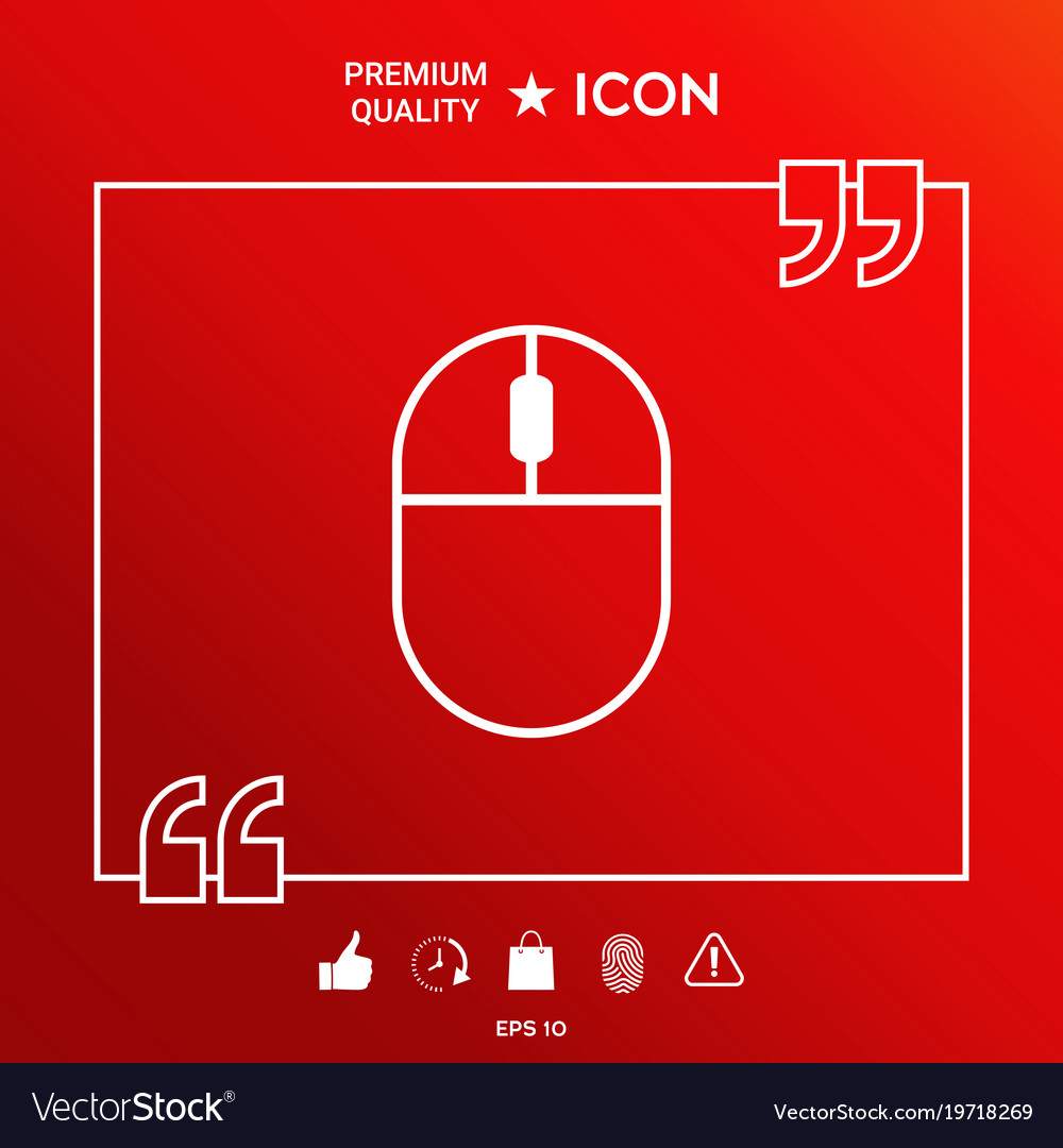Computer mouse symbol icon