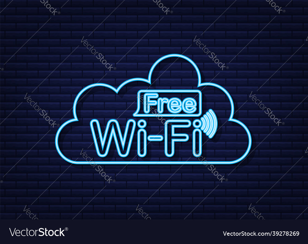 Kostenlose wifi zone blau symbol hier sign