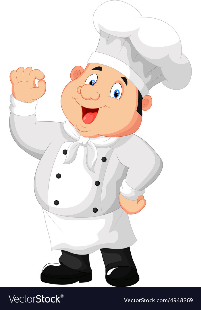 Gourmet chef giving an okay sign