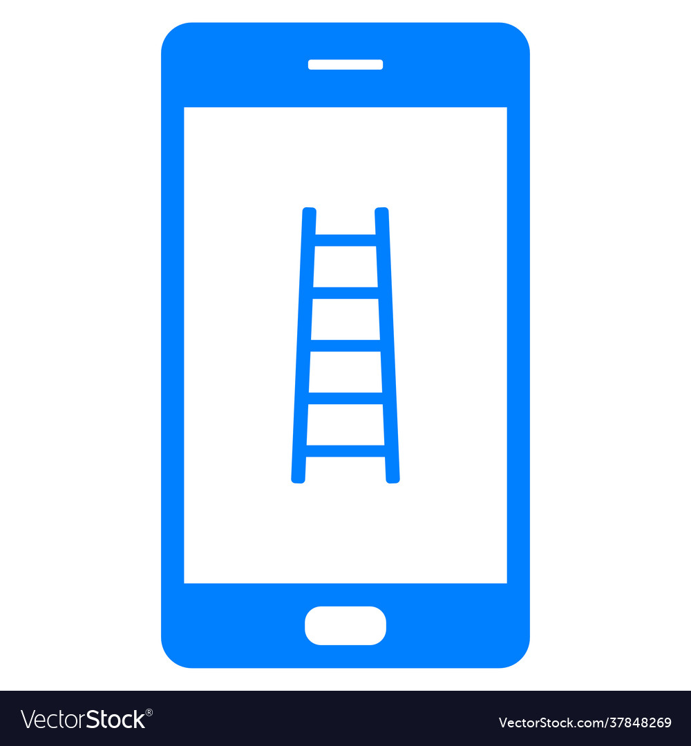 Ladder and smartphone