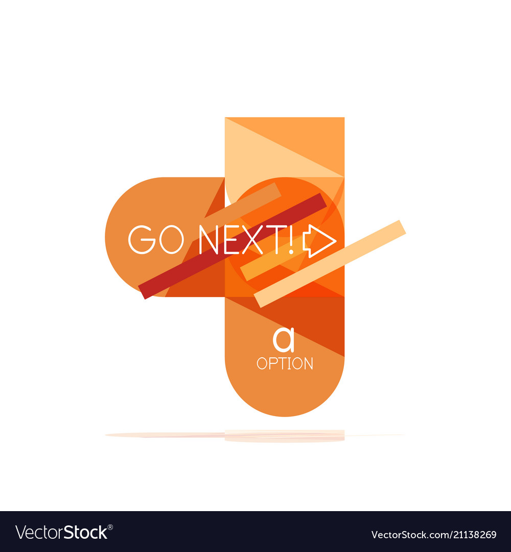 Minimal flat clean abstract option step vector image Minimal flat clean abstract option step