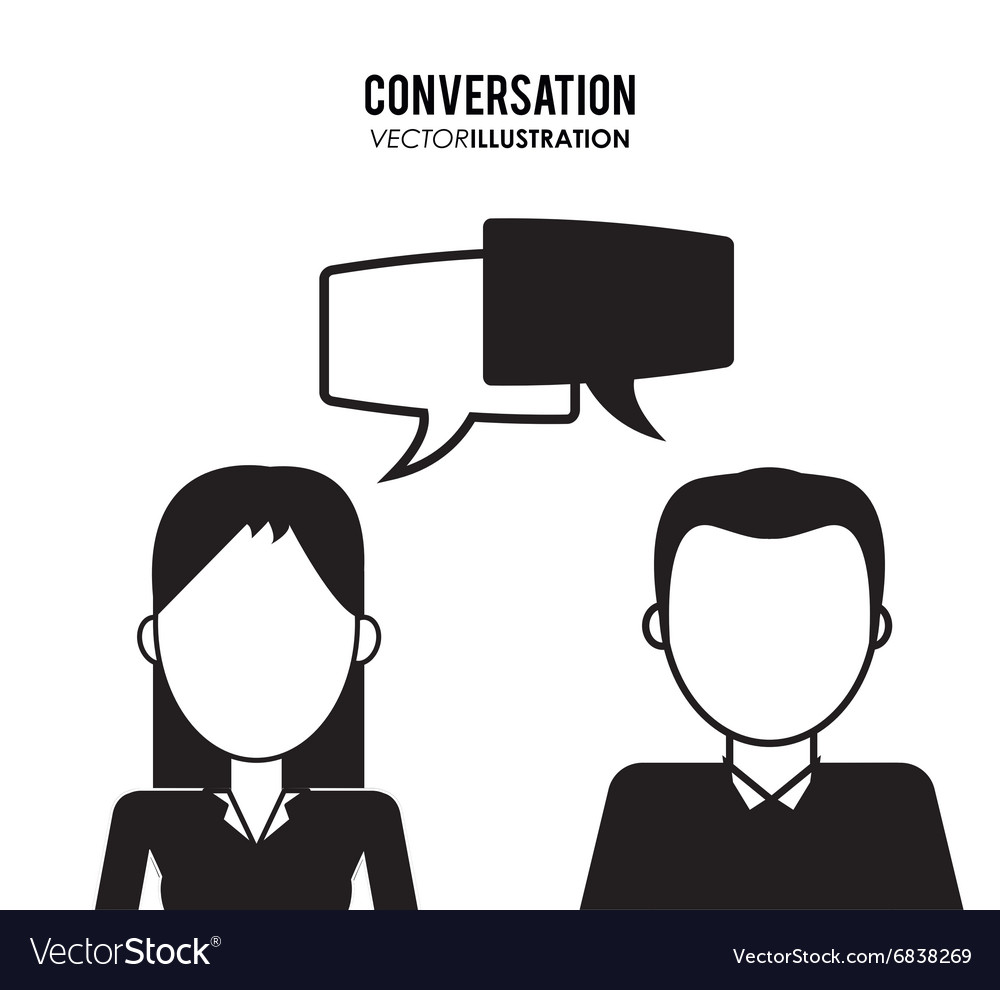 People and communication icons design