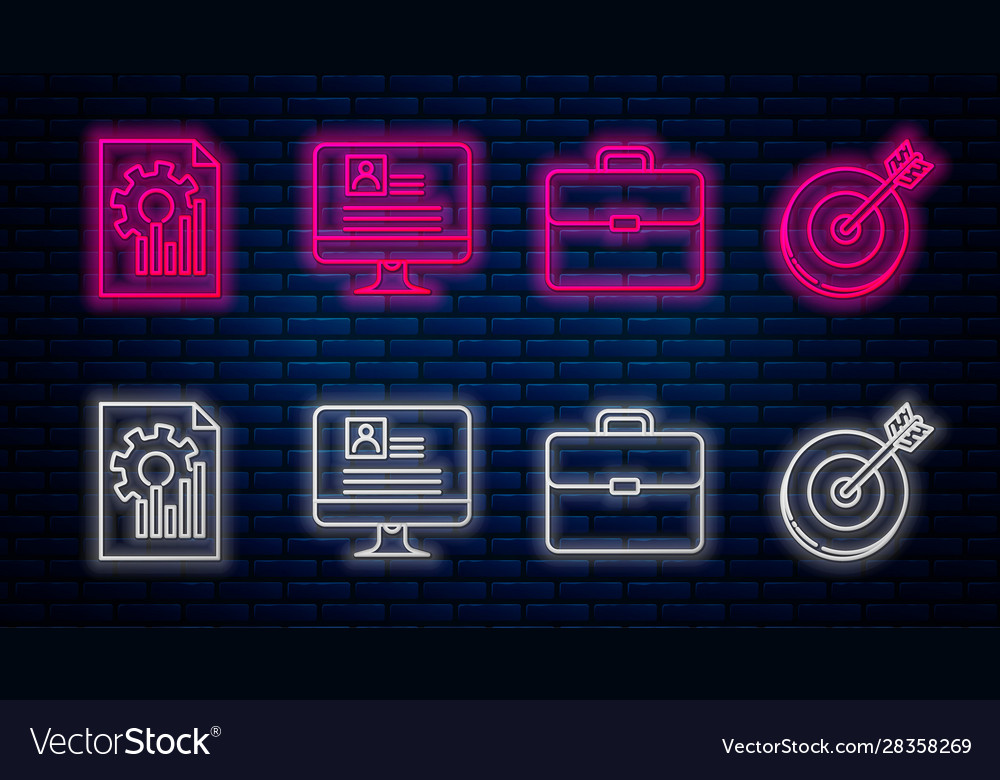 Set line computer monitor with resume briefcase