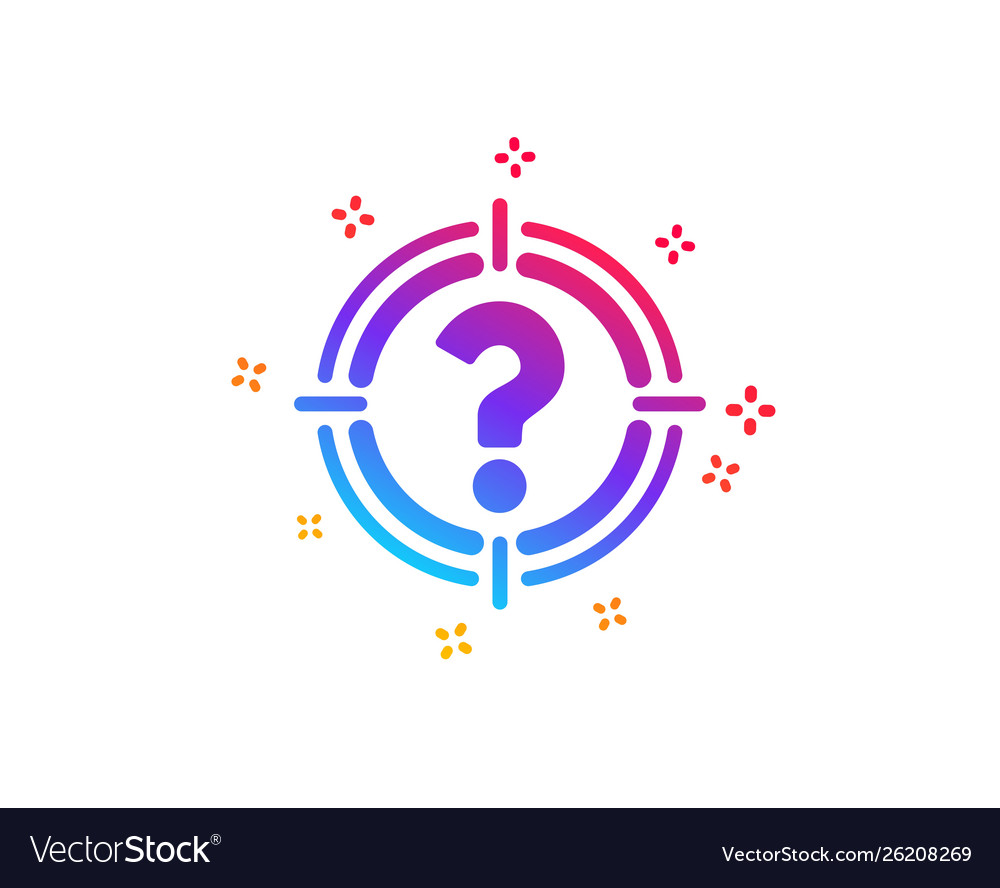 Target with question mark icon