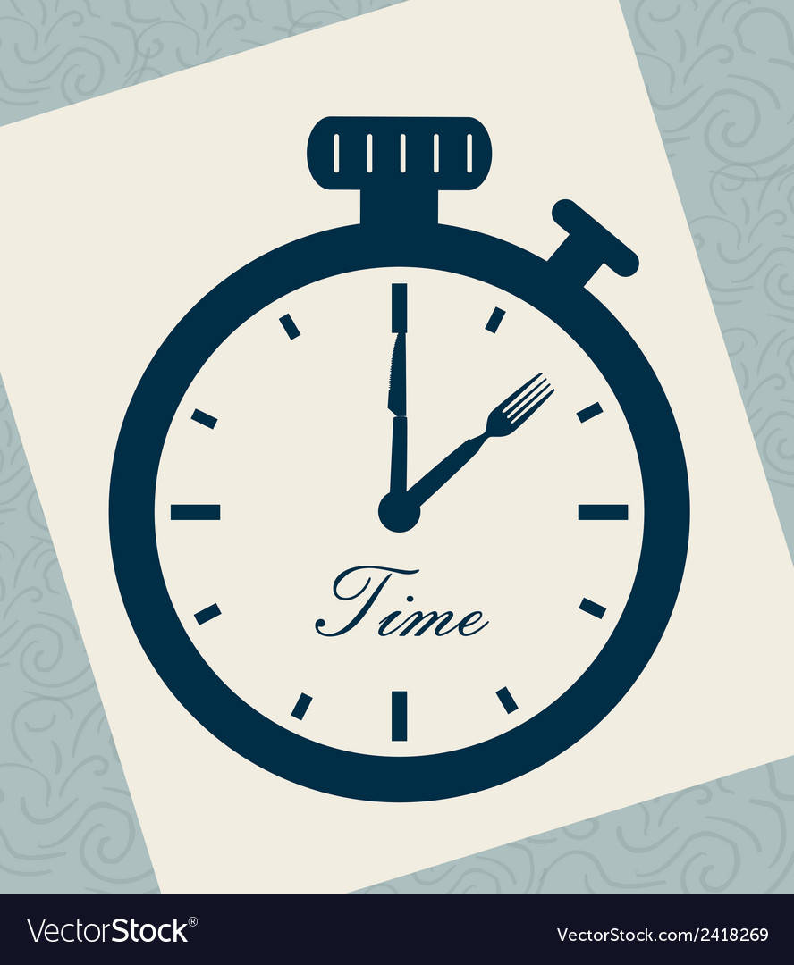 Time drawing over leaf notebook background