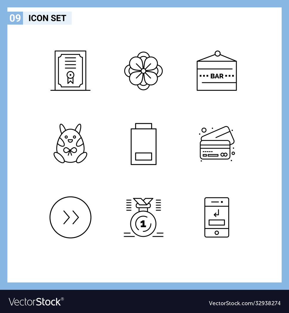 9 universal outlines set for web and mobile