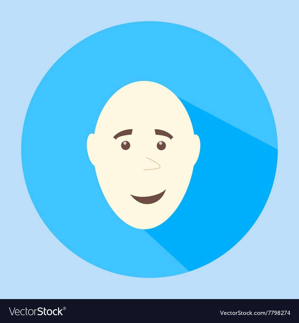 Smiling mans face Royalty Free Vector Image - VectorStock