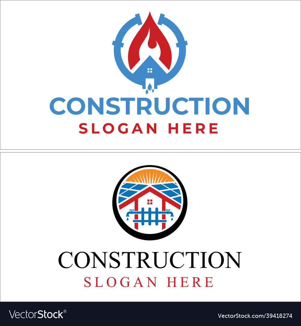 Construction Plumbing Solar Logo