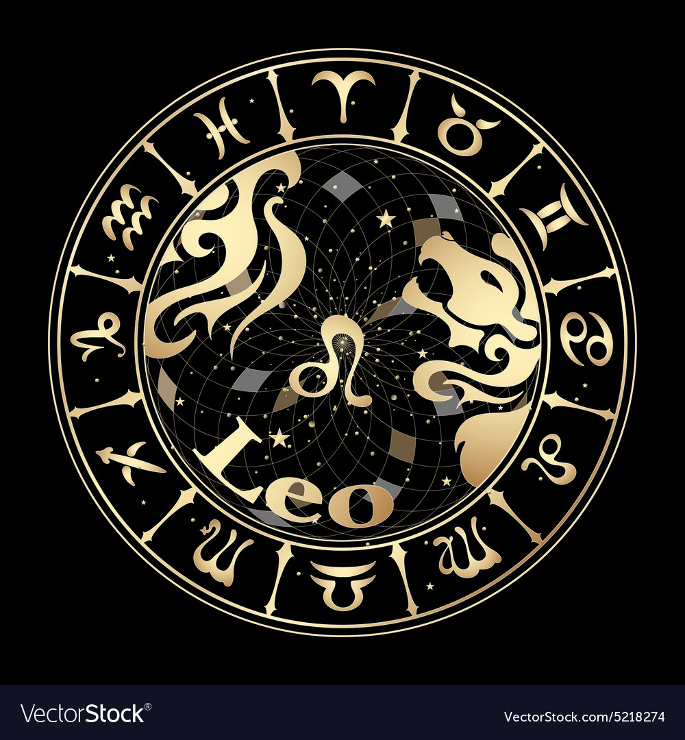 Gold sign of the zodiac