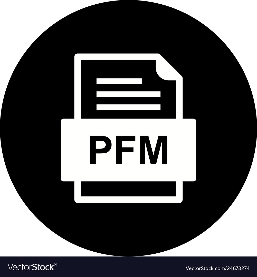 Pfm file document icon