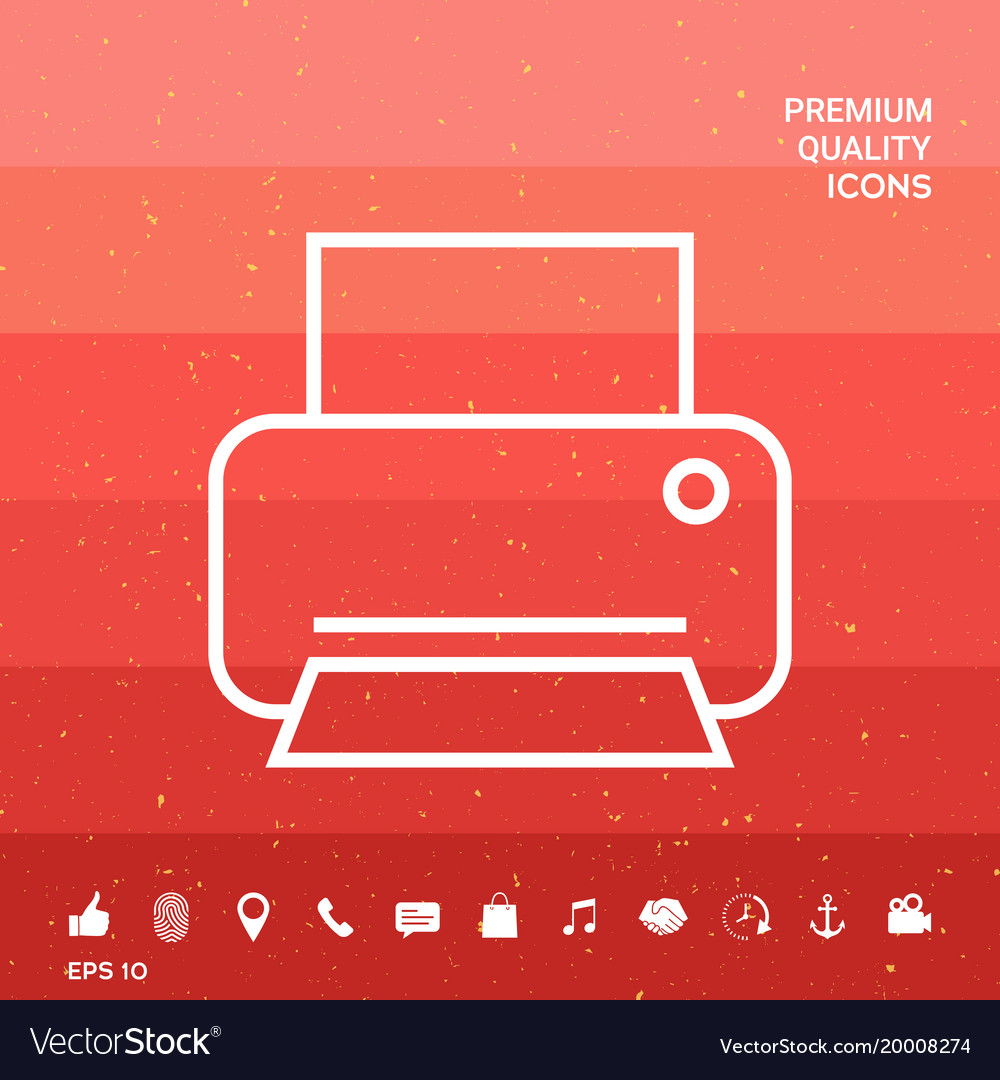 Print line icon